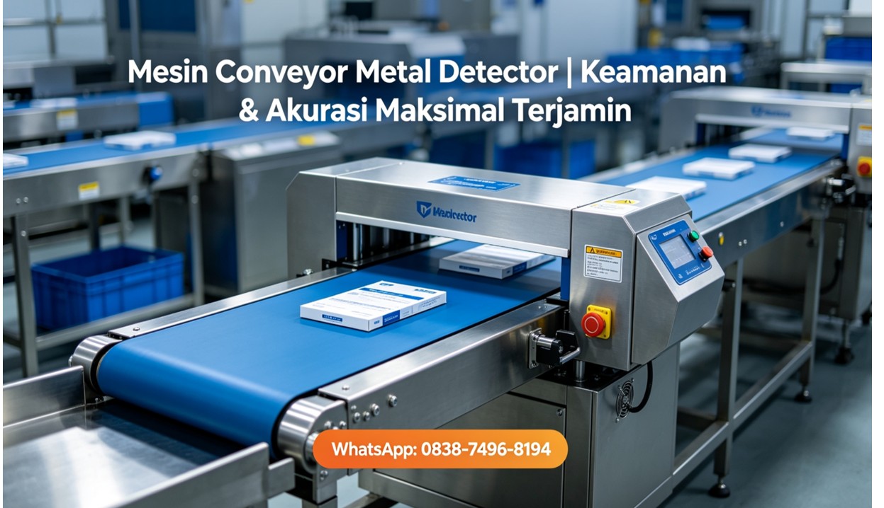 Mesin Conveyor Metal Detector | Keamanan & Akurasi Maksimal Terjamin