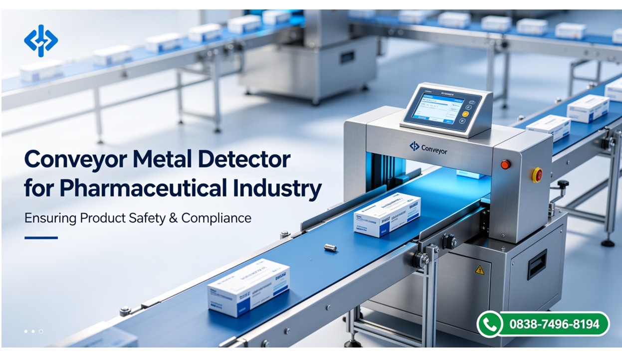 Conveyor Metal Detector untuk Industri Farmasi