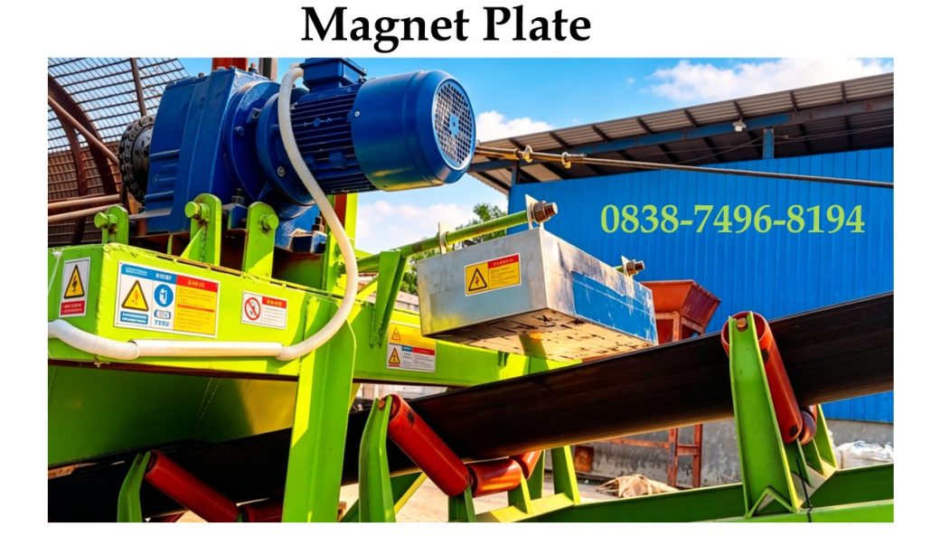 Magnet Plate: Pemisah Logam Efektif Dipasang di Atas Konveyor