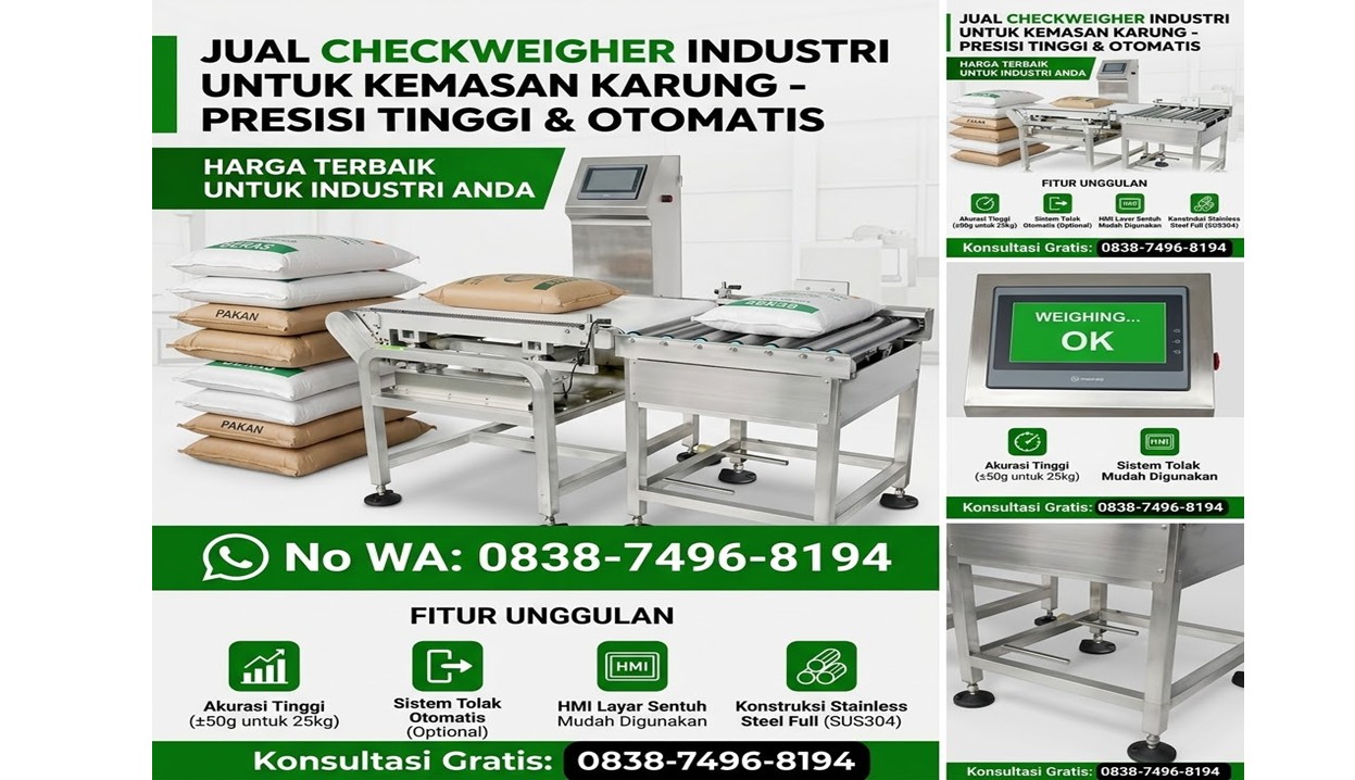 Checkweigher untuk Kemasan Karung