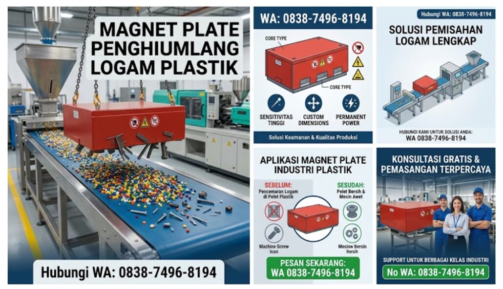 Magnet Plate untuk Industri Plastik